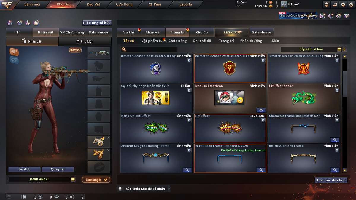 shop acc cf uy tin gia re
